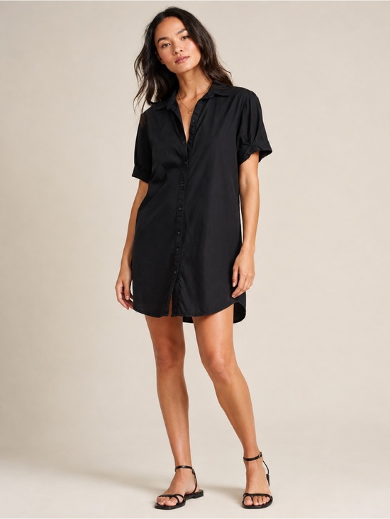 Nation LTD Dresses & Skirts - NATION LTD LENA DRESS IN BLACK Button Down Shirtdress Size XS